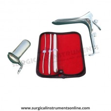 Hegar uterine dilator 3 pieces set,3-4, 7-8, 17-18, grave large, collin large